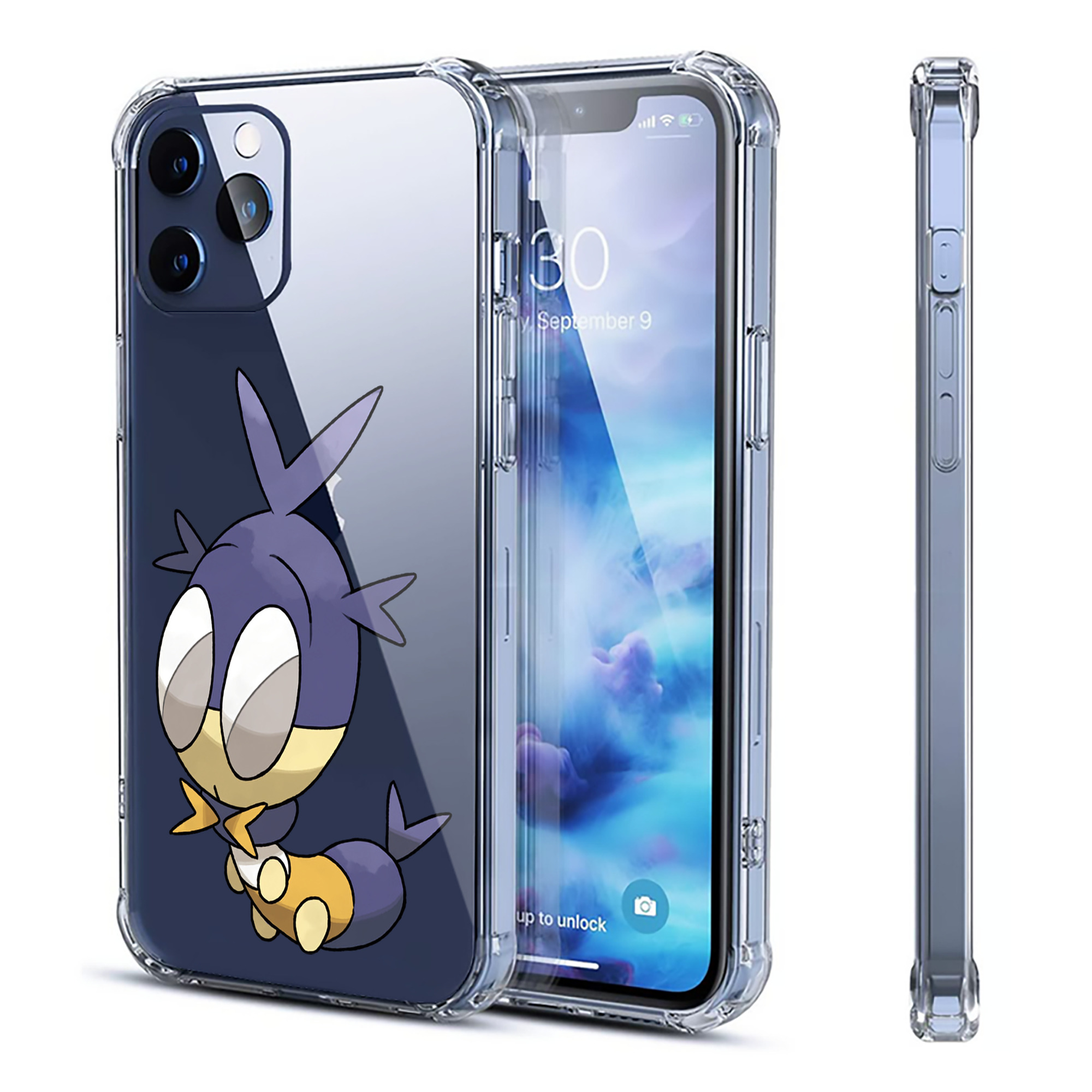 （画像用） ポケットモンスター Pokémon 【iPhone 12シリーズ対応】透明スマホケース（クリアソフトケース）